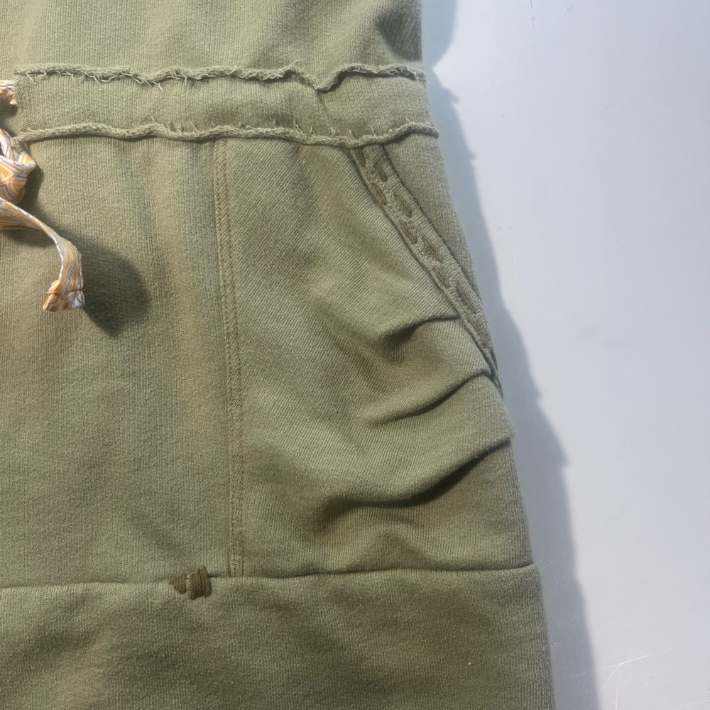 Free People Olive and Charcoal Sleeveless Hoodie - Picture 4 of 8